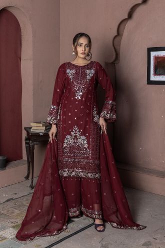 Husn-e-Taj(Mehroon)